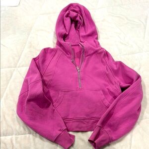 Pink Half-Zip Hoodie Sweater lululemon